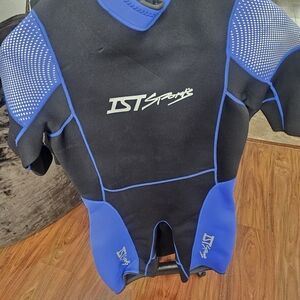Scuba Surf Swim Wetsuit - Black and Blue